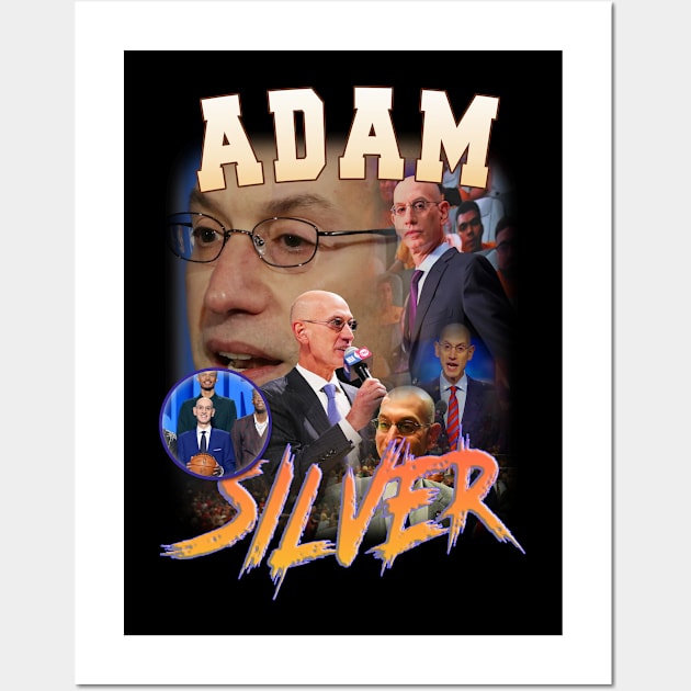 Adam Silver Commissioner Wall Art by dsuss